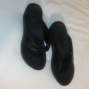 Vionic leather platform shoe size 9